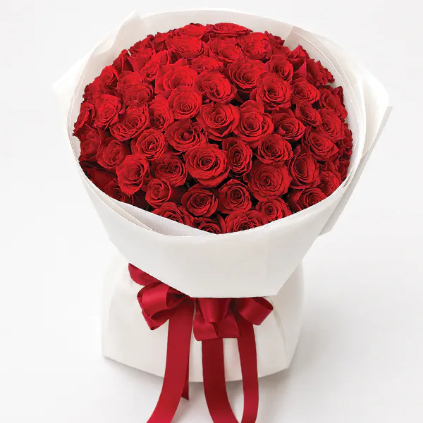 60 Radiant Red Roses of Eternal Love