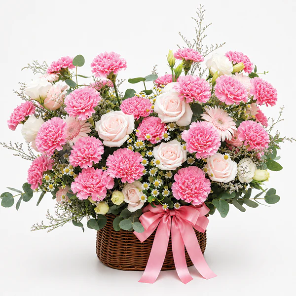 Rosy Serenade Basket