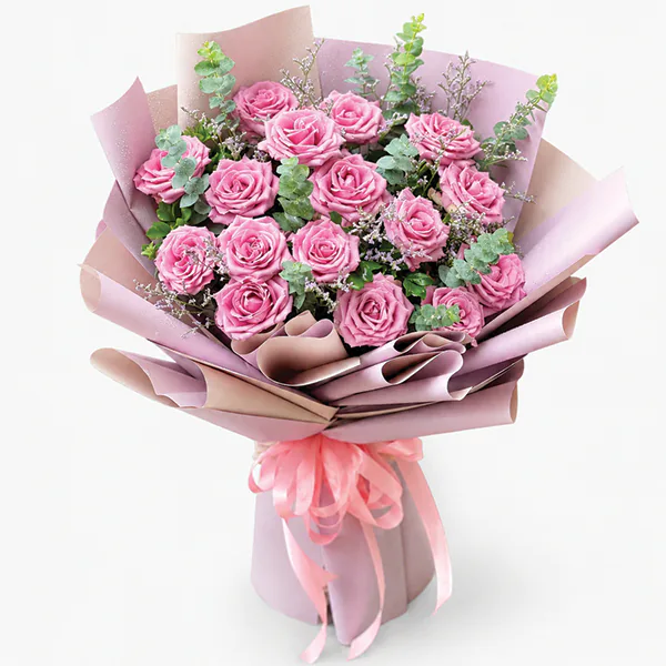 Graceful Purple Roses Dream Bouquet