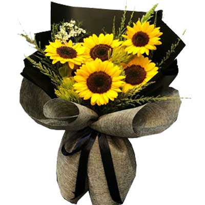 Sunflowers In A Bouquet