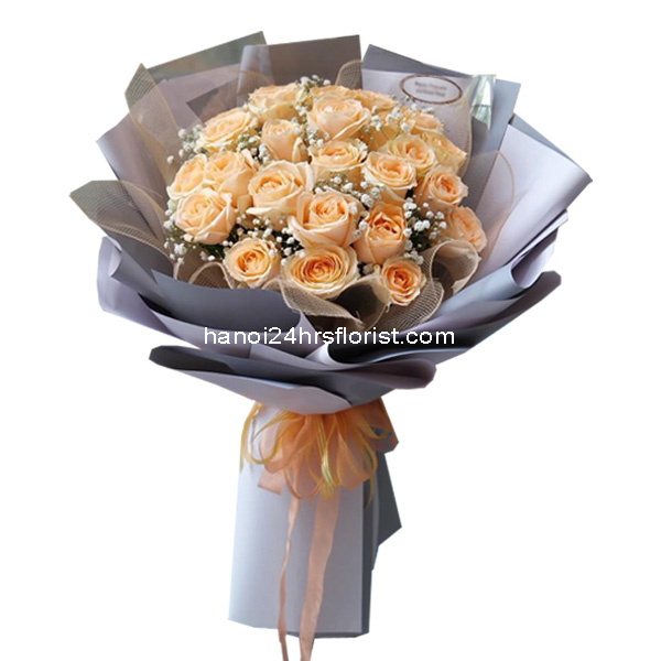 Champagne Roses Bouquet
