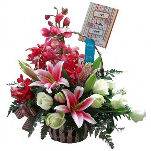 Country Lily Basket