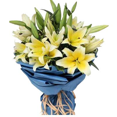 Elegant Lilies Flower Bouquet