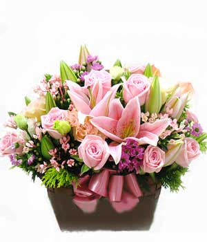 Peaceful Lilies Basket