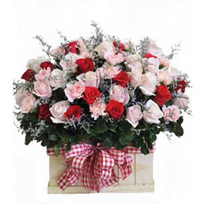 Love rose basket