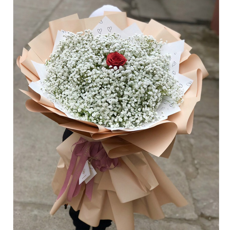 Large Baby's Breath Bouquet - Image 2