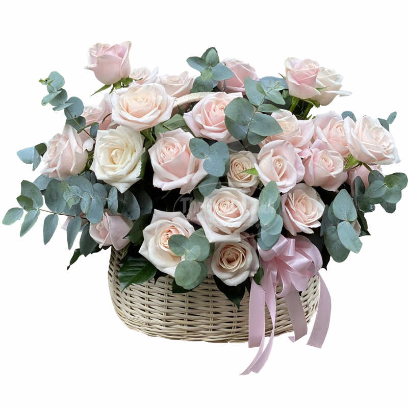 Flower Basket Pink Light