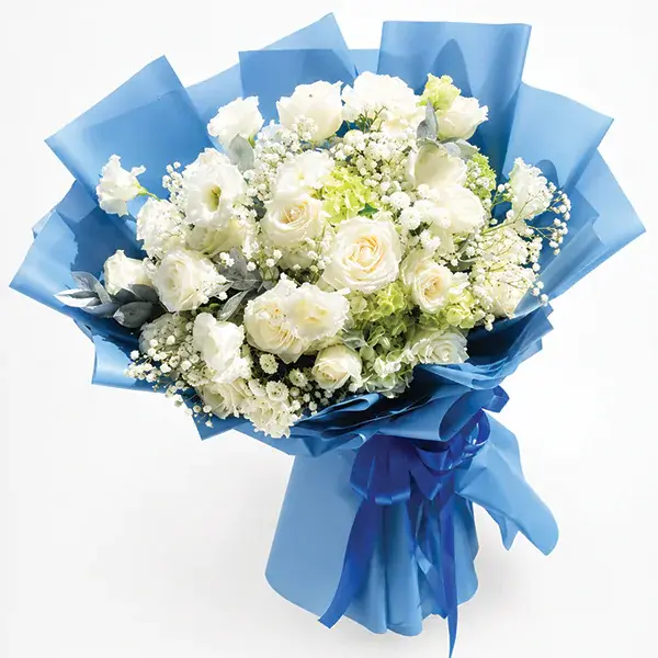 Celestial White Rose Symphony