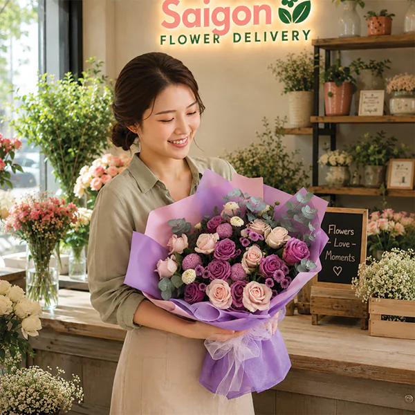 Velvet Twilight Elegance Bouquet - Image 2