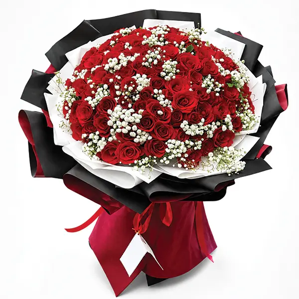 Scarlet Romance Rose Bouquet