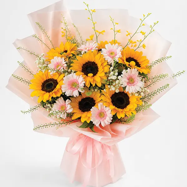 Golden Glow Sunflower Symphony
